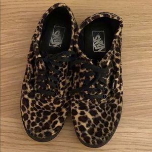 Fuzzy Cheetah Vans